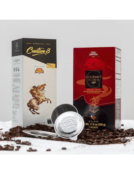 Café Vietnamita - Pack café 8 con gourmet blend Phin - Cafés Hastio